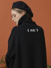 RE signature lambs wool knit (black)