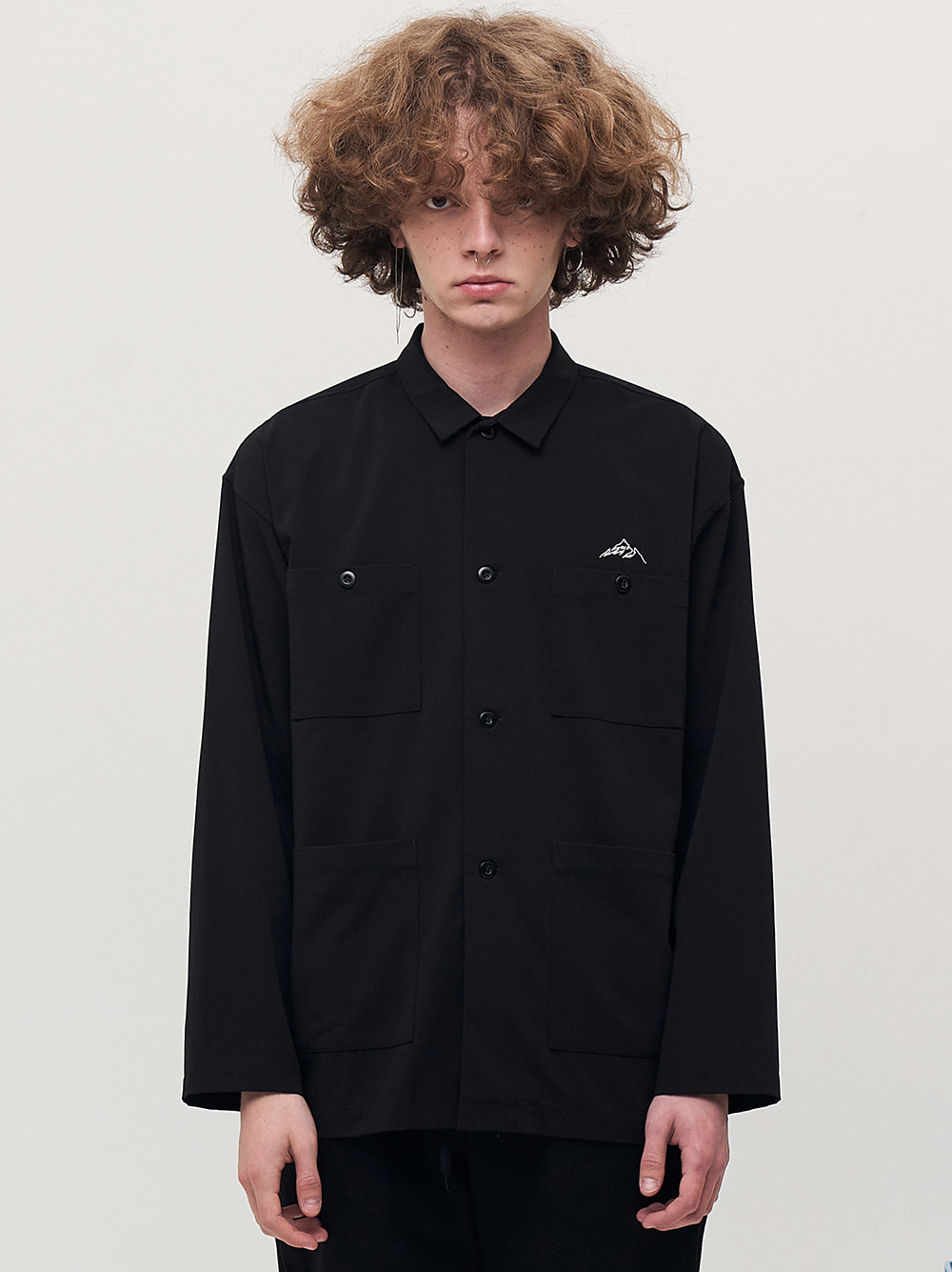 mountain needlework pocket shirts (black)