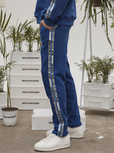 retainer tape sweat pants (cobalt blue)