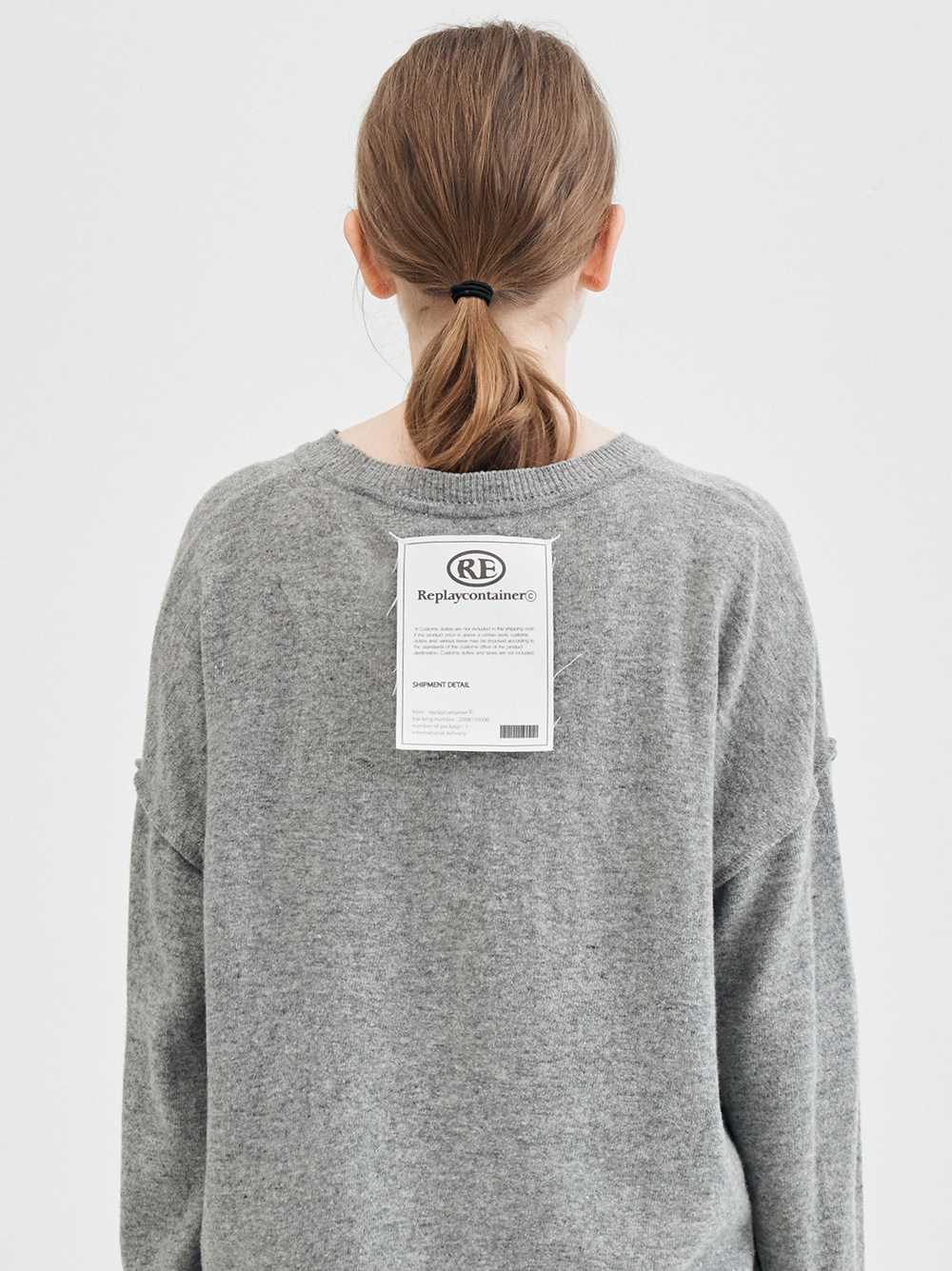 shipment overfit knit (gray)
