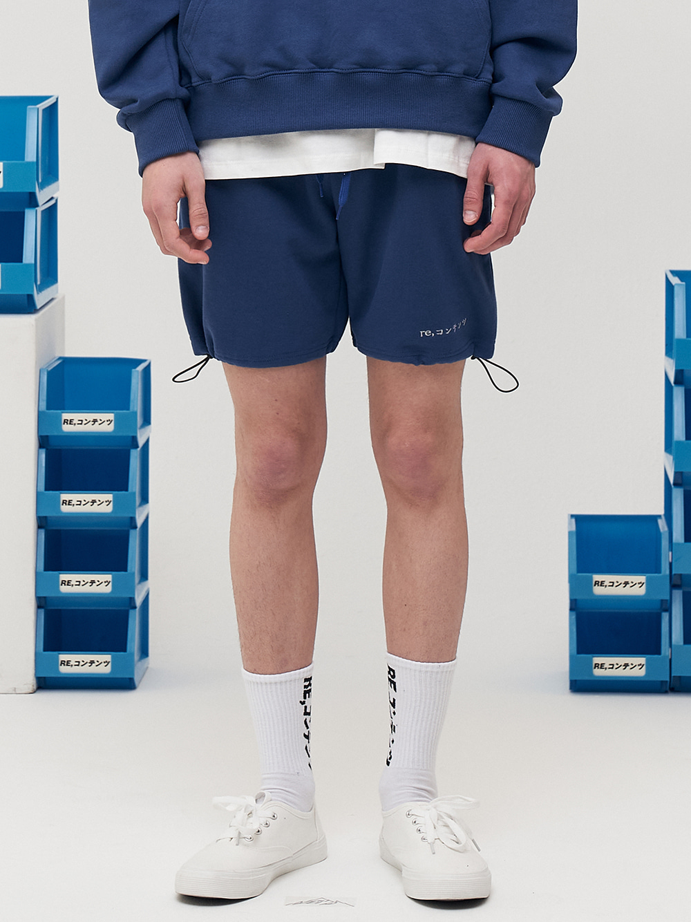 RC string shorts (cobalt blue)