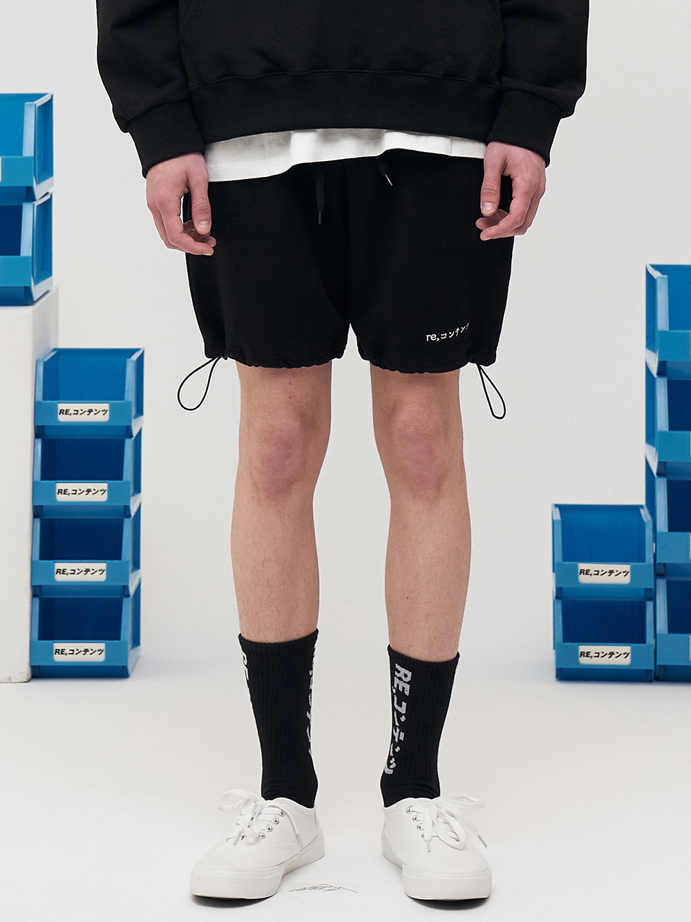 RC string shorts (black)