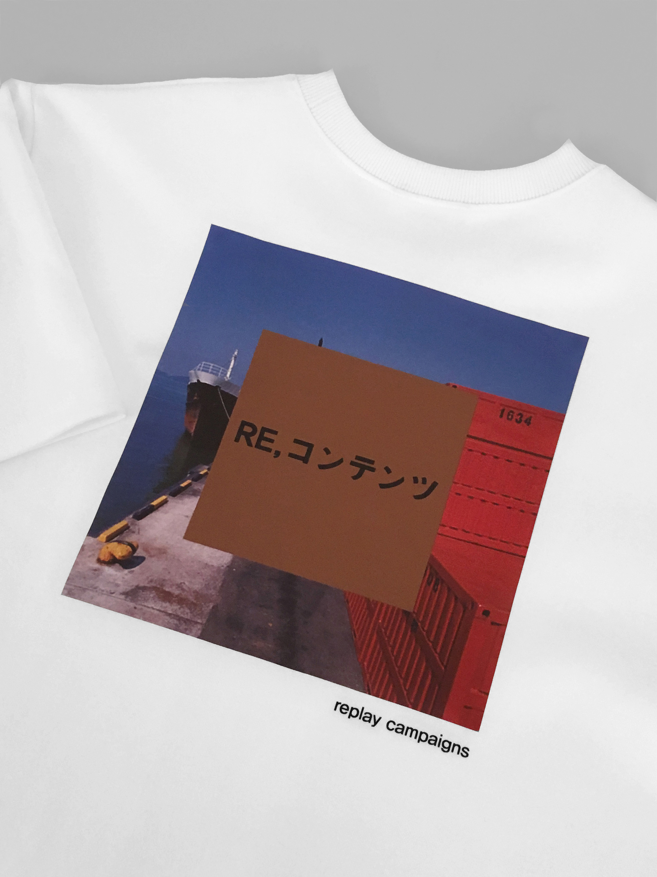 replay campaign 1/2 tee (brown)